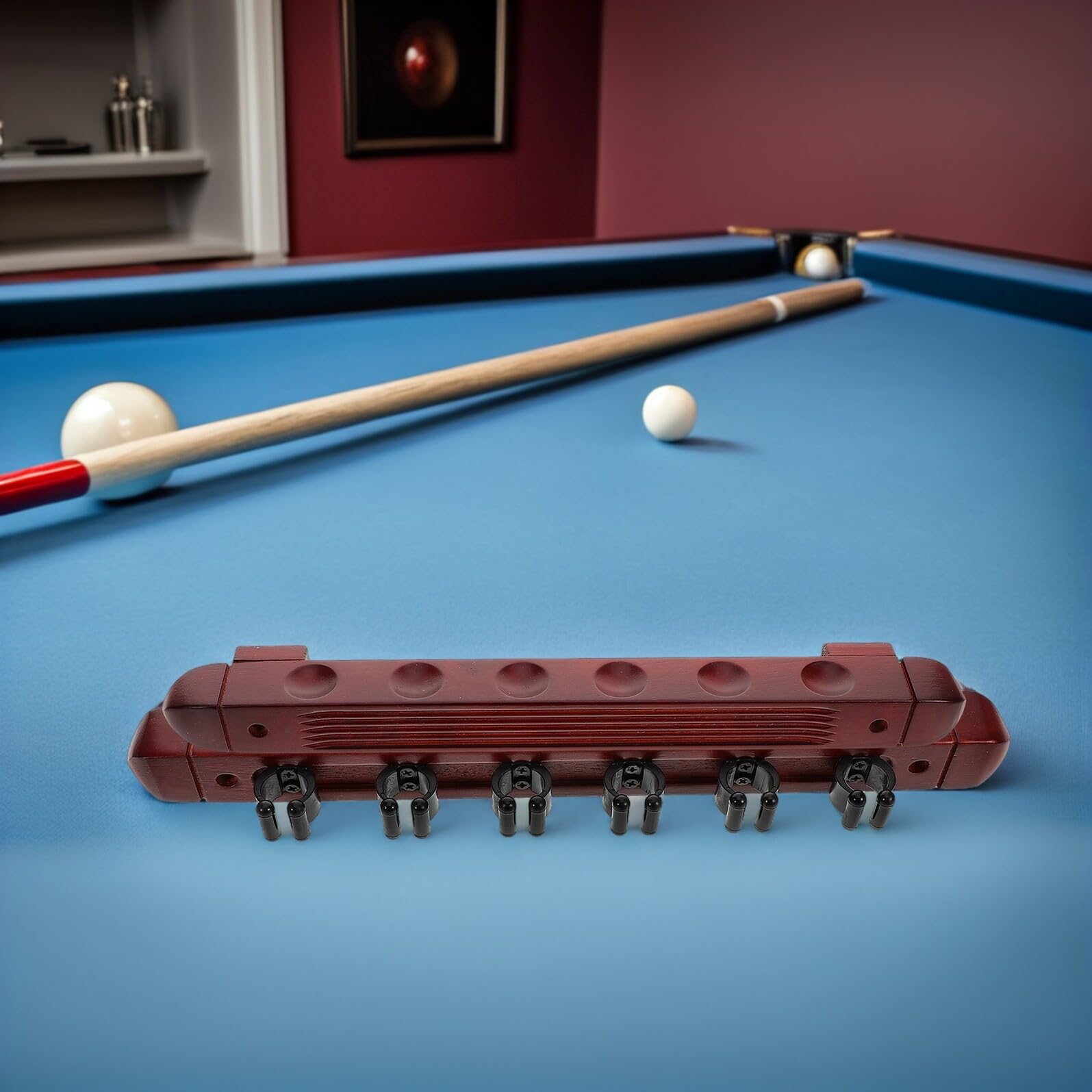 TOYANDONA Lot De 2 Supports De Rangement pour Queues De Billard Supports De Billard en Présentoir De Salle De