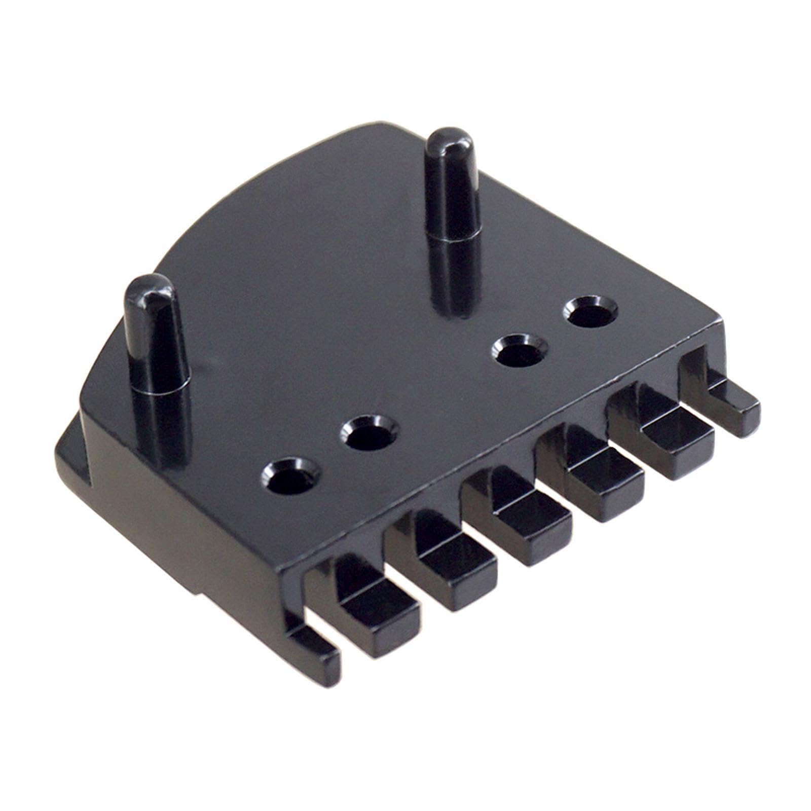 DYNWAVE Headless Guitar Bridge Nut Guitar String Lock Parts Replacements with Screws 6 String Fixed Saddle for Instrument Accessories