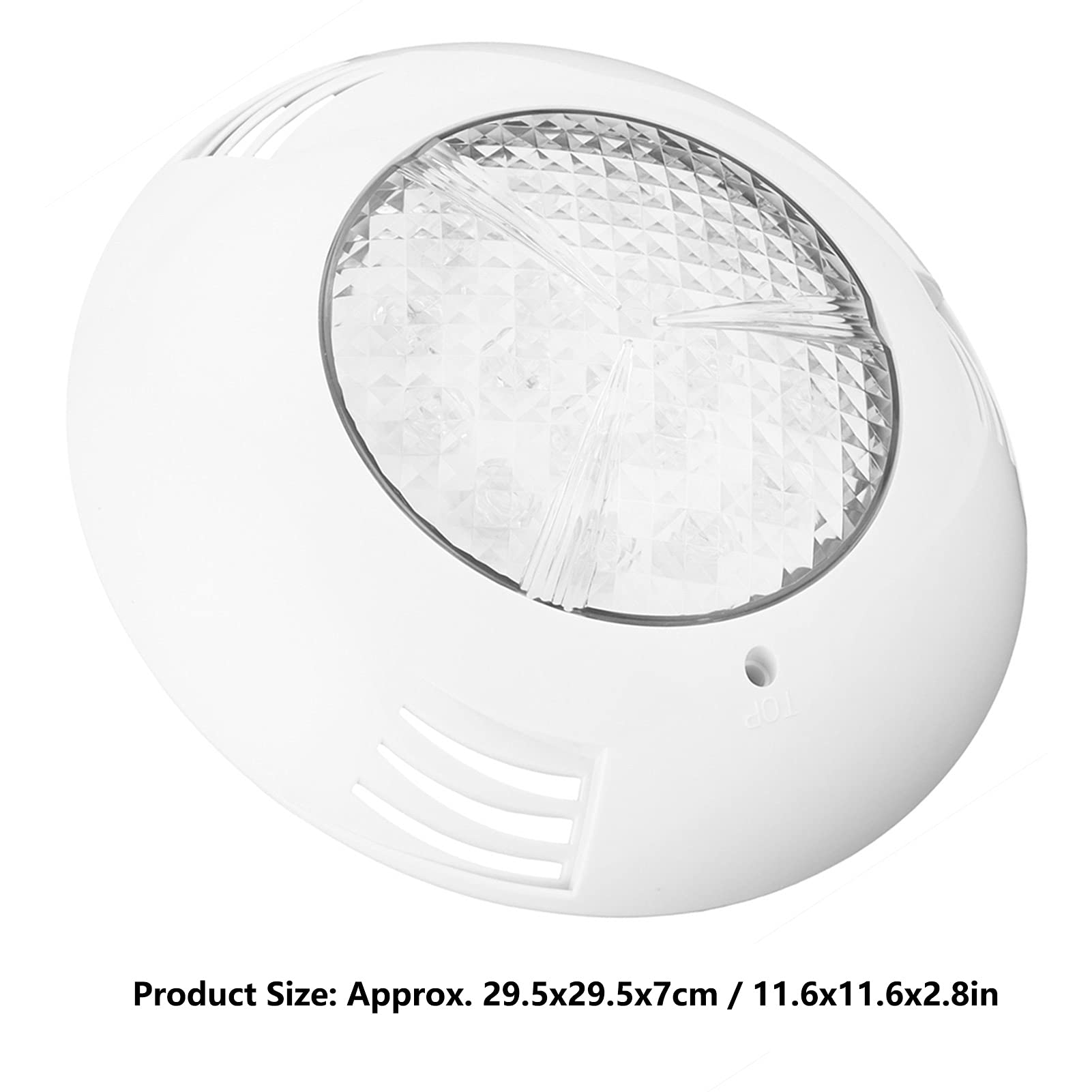 Lumière Sous-marine, Lumière Sous-marine LED Applique Murale pour Piscine IP68 étanche Applique Sous-marine Blanc Chaud + 18W, Attractifs de Lumière de Pêche