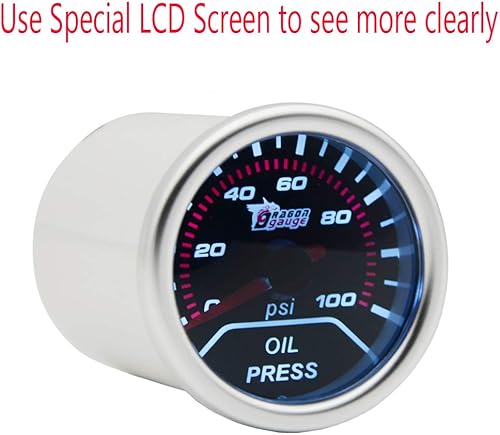 Miniatura 3 de Puntero de motor de auto E Support, calibrador con barras indicadoras de aumento y lentes grises, de 2 pulgadas