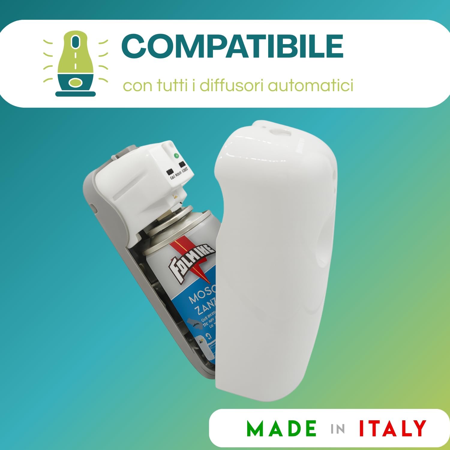 Virsus 12 Bombolette Fulmine Insetticida Mosche & Zanzare 250ML per erogatore Automatico - F