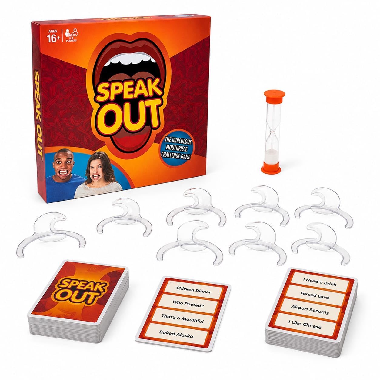 Speak Out Mouthpiece Challenge Game for Adults & Teens | Fun Party Board Game with Mouth Openers | Family Conversation Game for Gatherings, Birthdays & Game Nights-image-33