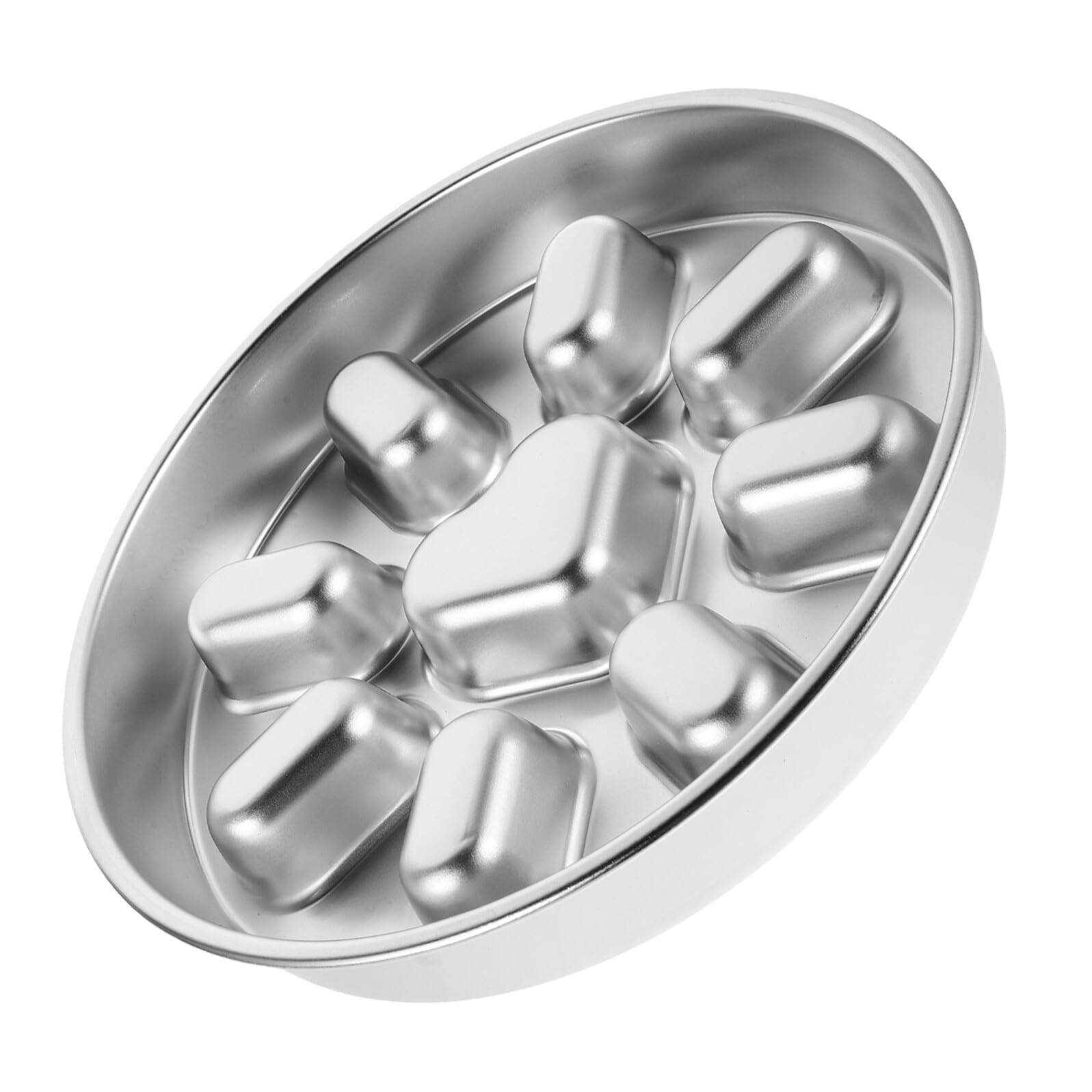 ARTIBETTER Ciotola per Alimentazione Lenta per Cani in Acciaio Inox 304 Antiscivolo Piatto Slow Feeder a Labirinto per Cuccioli e Cani di Piccola Taglia Mangiatoia Resistente per Prevenire
