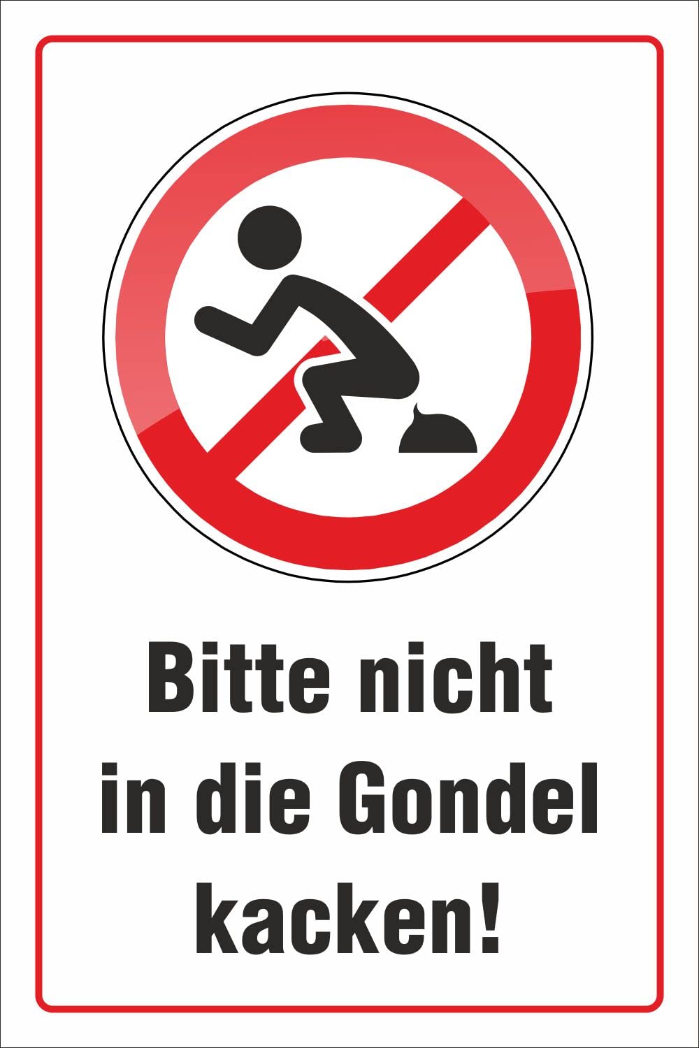 Schild Du Nix Anfassen Verboten, 3 Mm Alu-Verbund • EUR 36,99