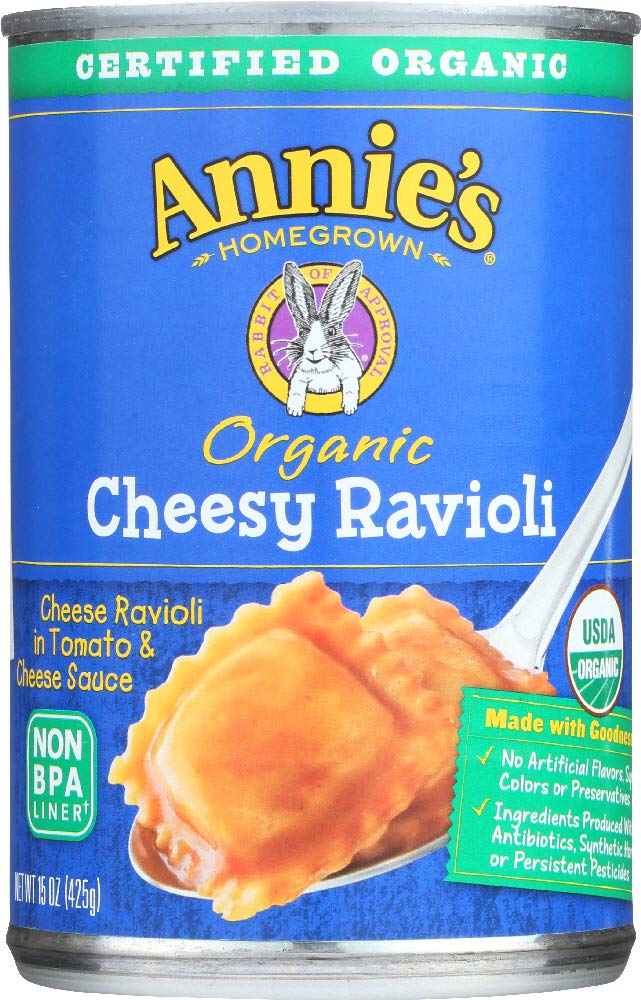 Annies Homegrown Pasta Ravioli Cheesy Org