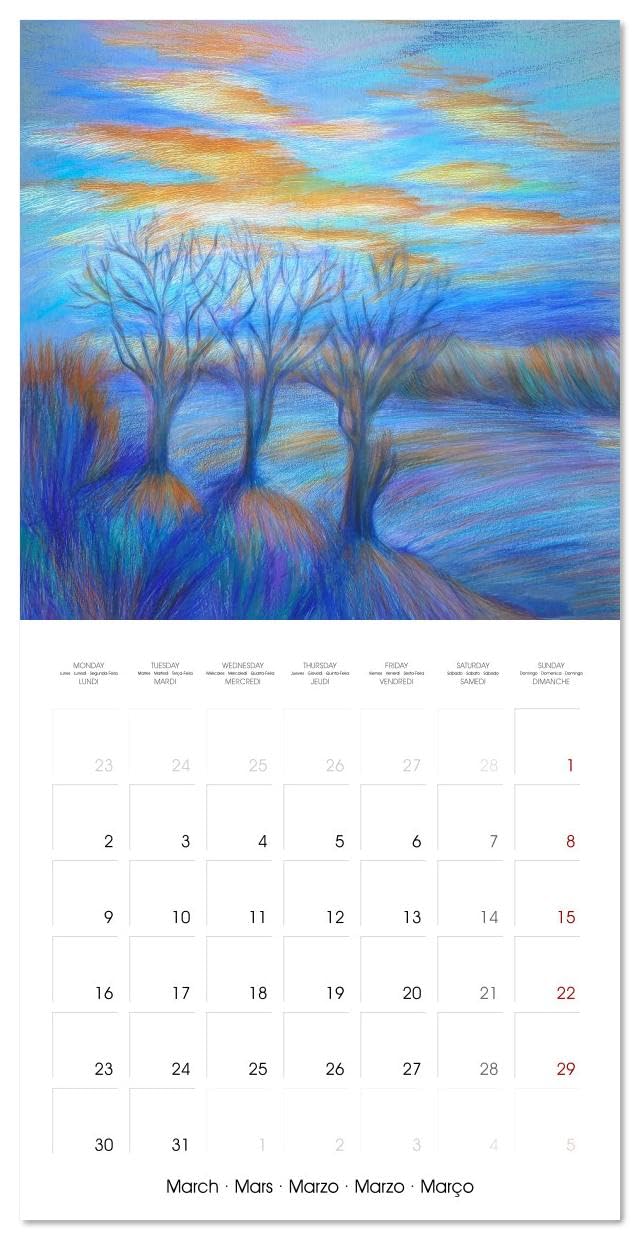 Lieux merveilleux (Calendrier mural carré 2026 30x30 cm) Calendrier double avec une page pour vos prises de notes: Paysages et villes revisités