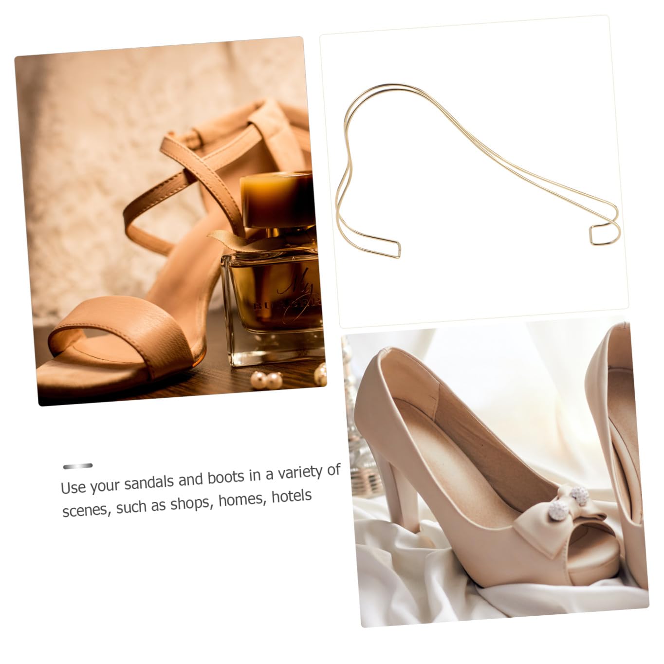 MAGICLULU 3 Sätze Verkaufsständer Für High Heels Schuhregal Spieß Schuhspanner Shoe Display Sandalen Schuhform-präsentationsständer Schuhe Schützende Versorgung Rostfreier Stahl 2 Stück * 3