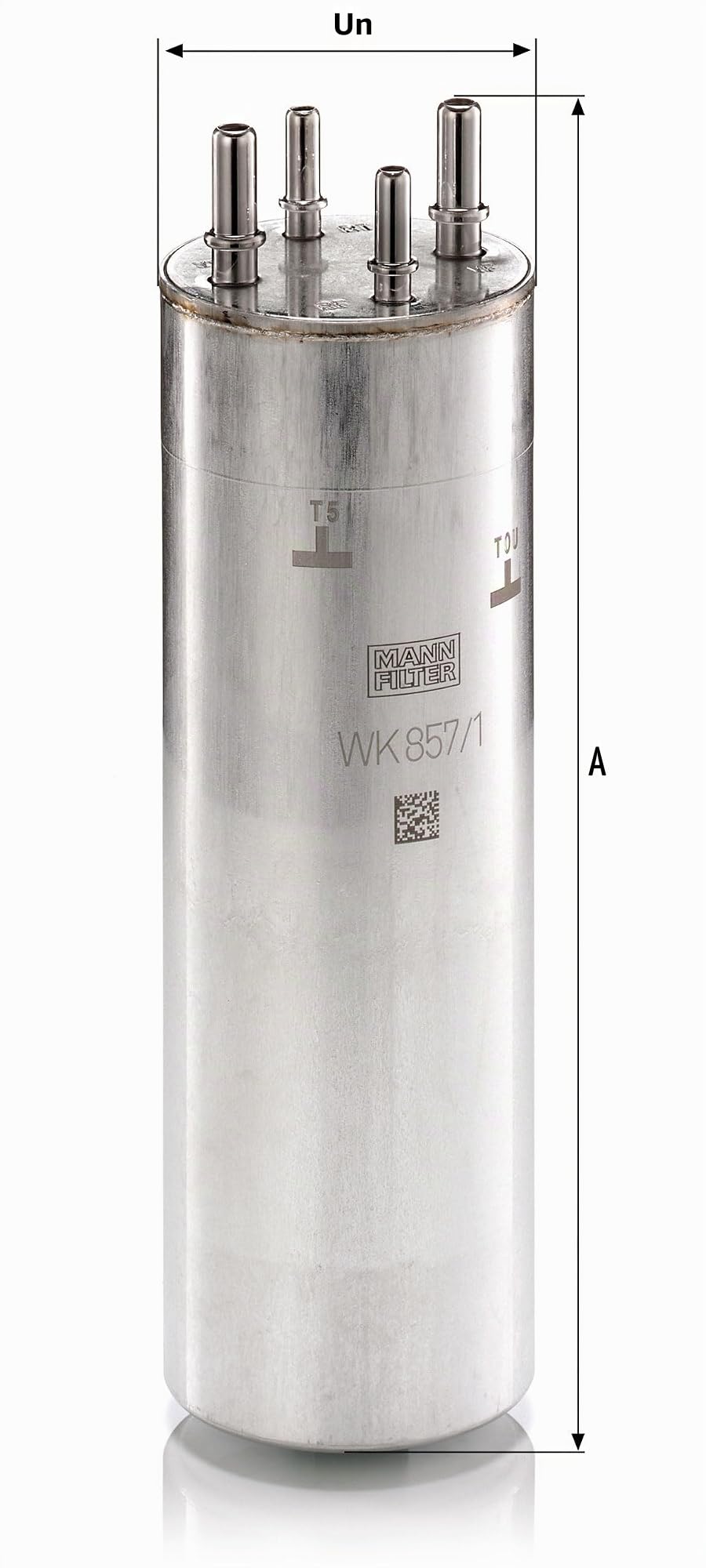 MANN-FILTER, WK 857/1 Filtro carburante | Per Autovetture, Protezione alimentazione, Protezione iniettori, Carburante pulito, Qualità originale OE