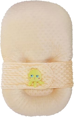 Almohada de apoyo para bebés, leche materna antiescupitura almohada de lactancia (caqui oscuro, 26.8 in x 16.5 in x 6.3 in)