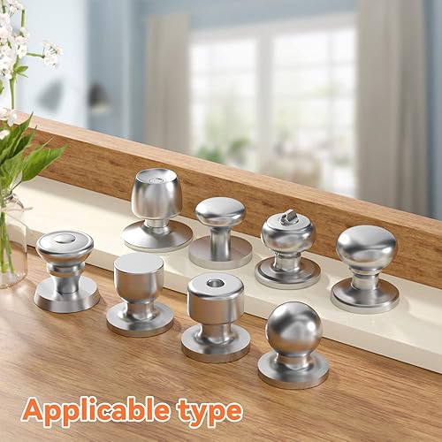 Miniatura 4 de SAFELON 4 fundas transparentes para pomos de puerta de seguridad para niños pequeños, cerraduras de puerta a prueba de niños, fáciles de instalar