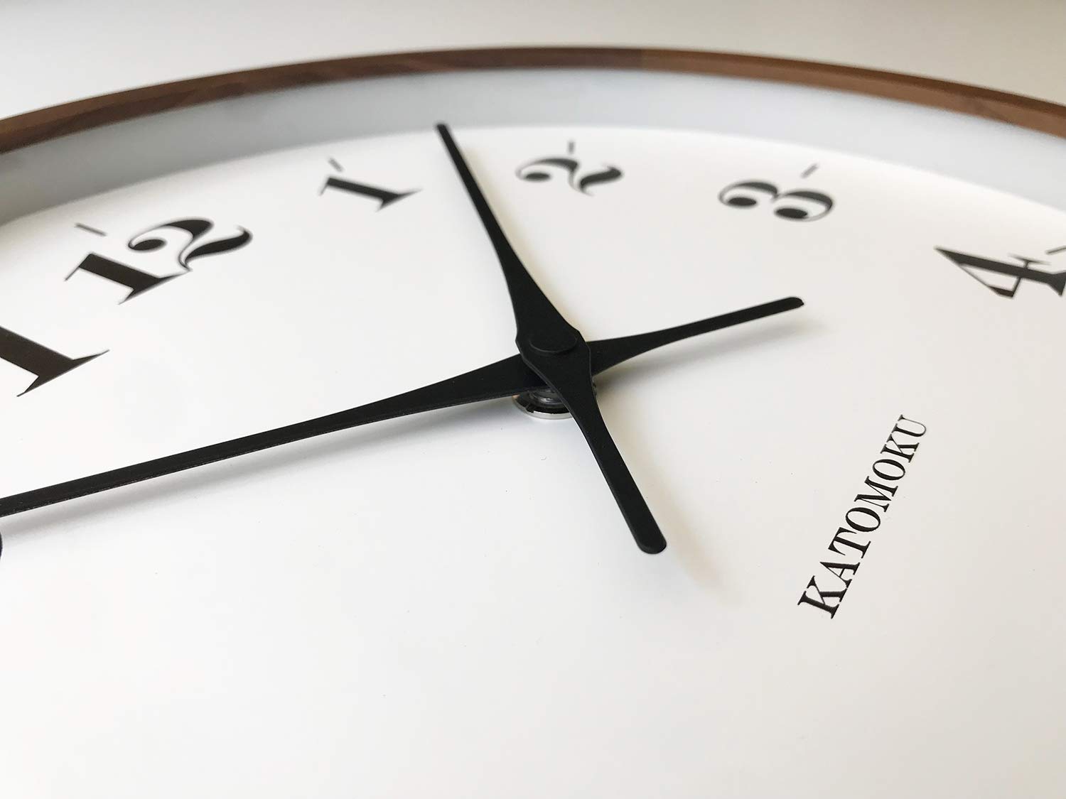 Amazon.co.jp: KATOMOKU muku clock 12 ウォールナット 掛け時計