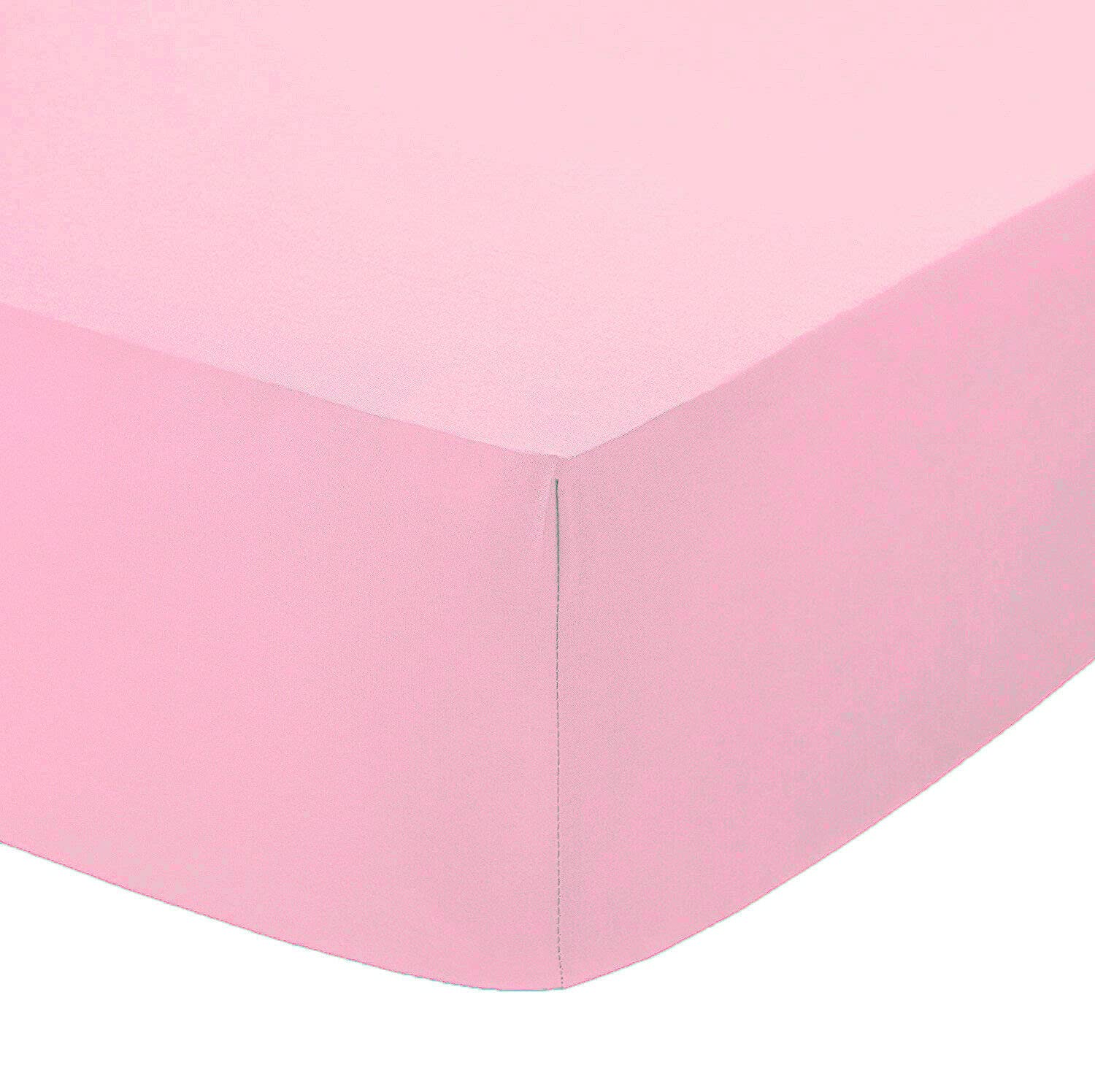 Comfy Nights Pink - 40Cm Deep Extra Deep 16"(40Cm) 100% Egyptian Cotton Fitted Bed Sheet (4Ft (Small Double, )
