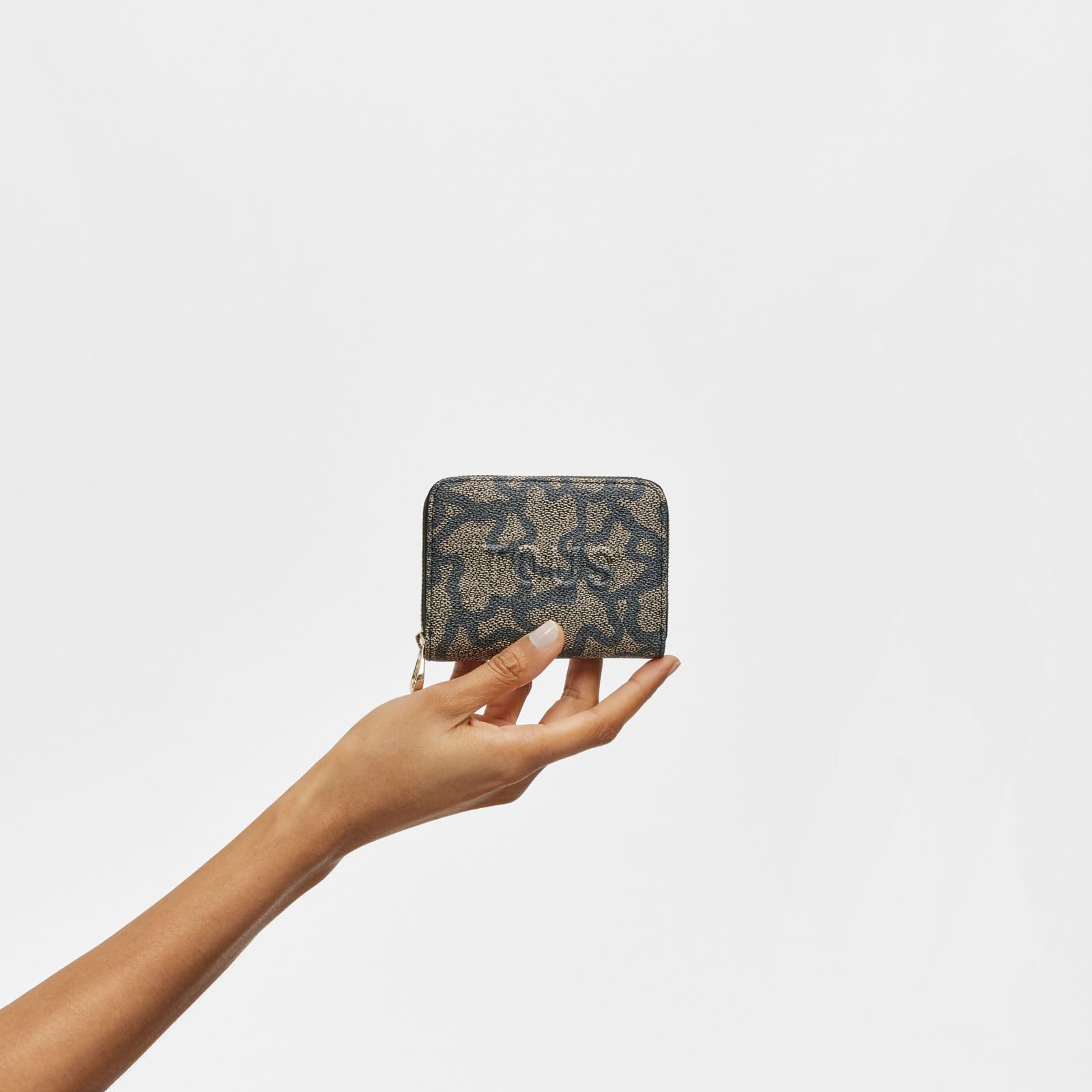 Tous Monedero Negro, para Mujer, Medidas 8,5 x 11,5 x 2,8 cm, Colección Kaos Icon
