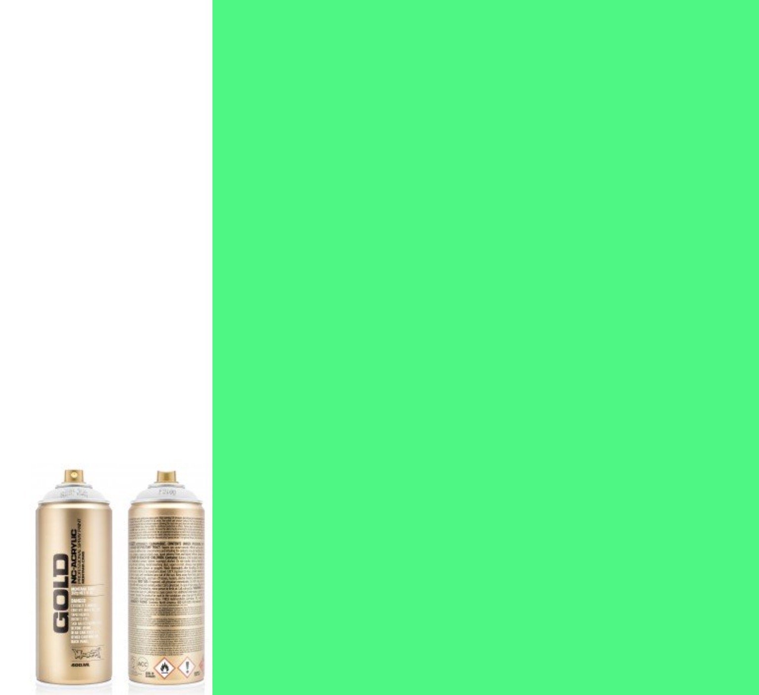 Montana Złoty 6 x 400 ml Neon Spray fluorescencyjny Spray opakowanie