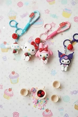 MINISO Lisansl   ilek Serisi Pvc Anahtarl k, Tek Ebat, 2017337010105,  ok Renkli,  niseks-yeti kin