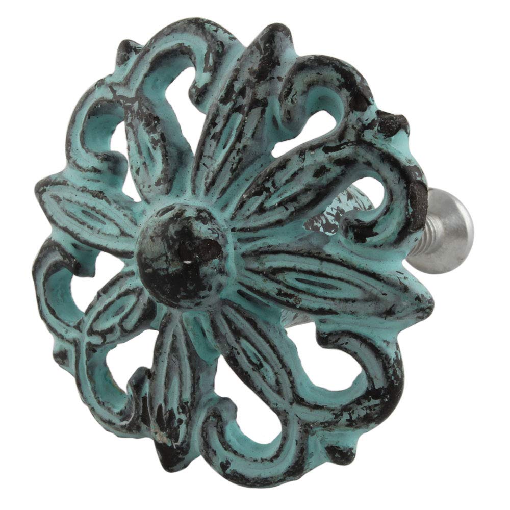 IndianShelf 2 Piece Decorative Floral Antique Drawer Knobs Dresser Pulls Iron Cabinet Handles (B07YNP5Y6T) Amazon Price History, Amazon Price Tracker