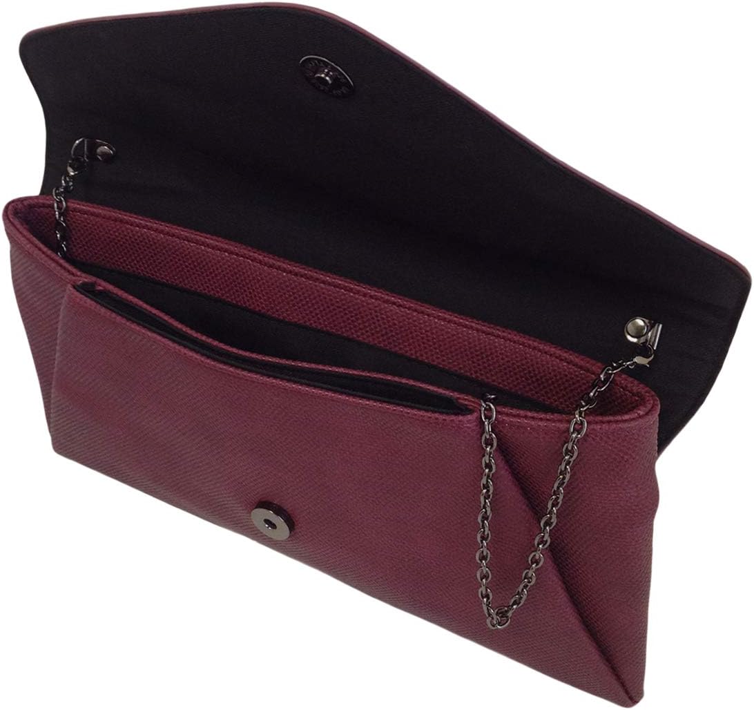 JNB Synthetic Leather Double Pocket Envelop Clutch | Synthetic Leather, Double Pocket