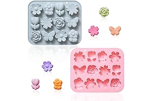 Enchanting Floral and Butterfly Silicone Molds for Culinary Creations