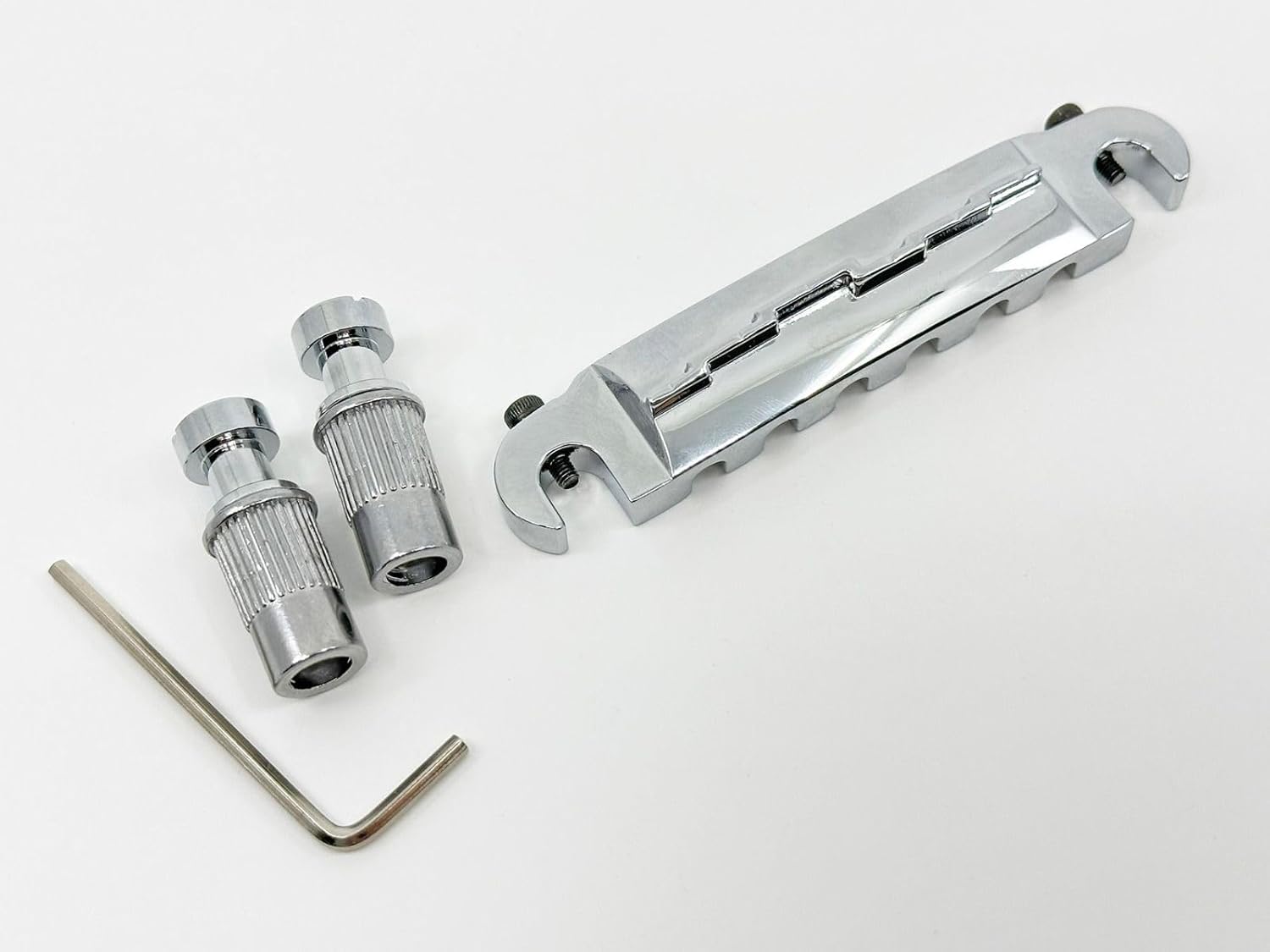 Wraparound Bridge and Tailpiece-Chrome-For Gibson Junior Model Guitars Replacement