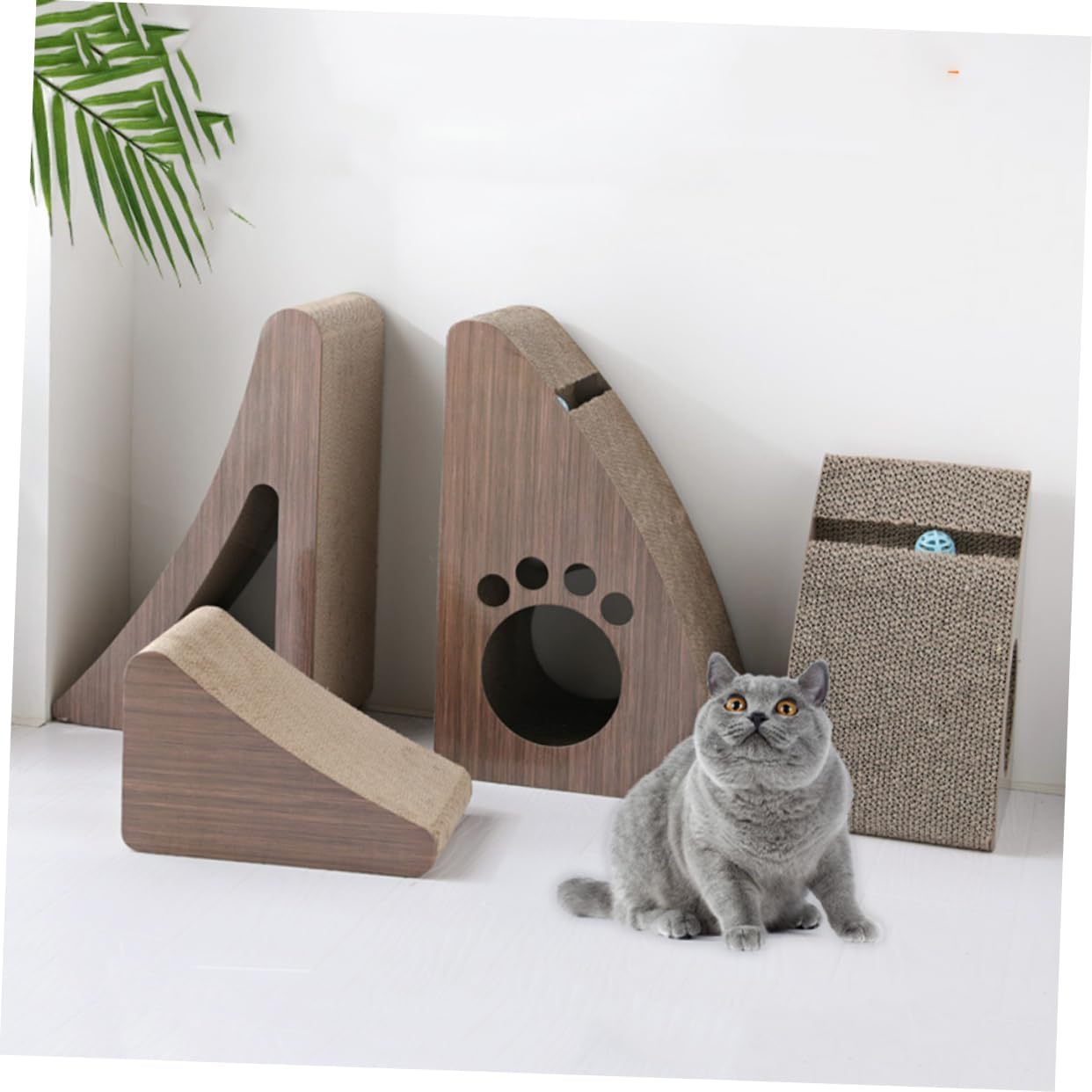 Creative Cat Scratch Board Durable Corrugated Paper Training for Cats for Indoor Relaxation and Exercise Present for Pet Owners