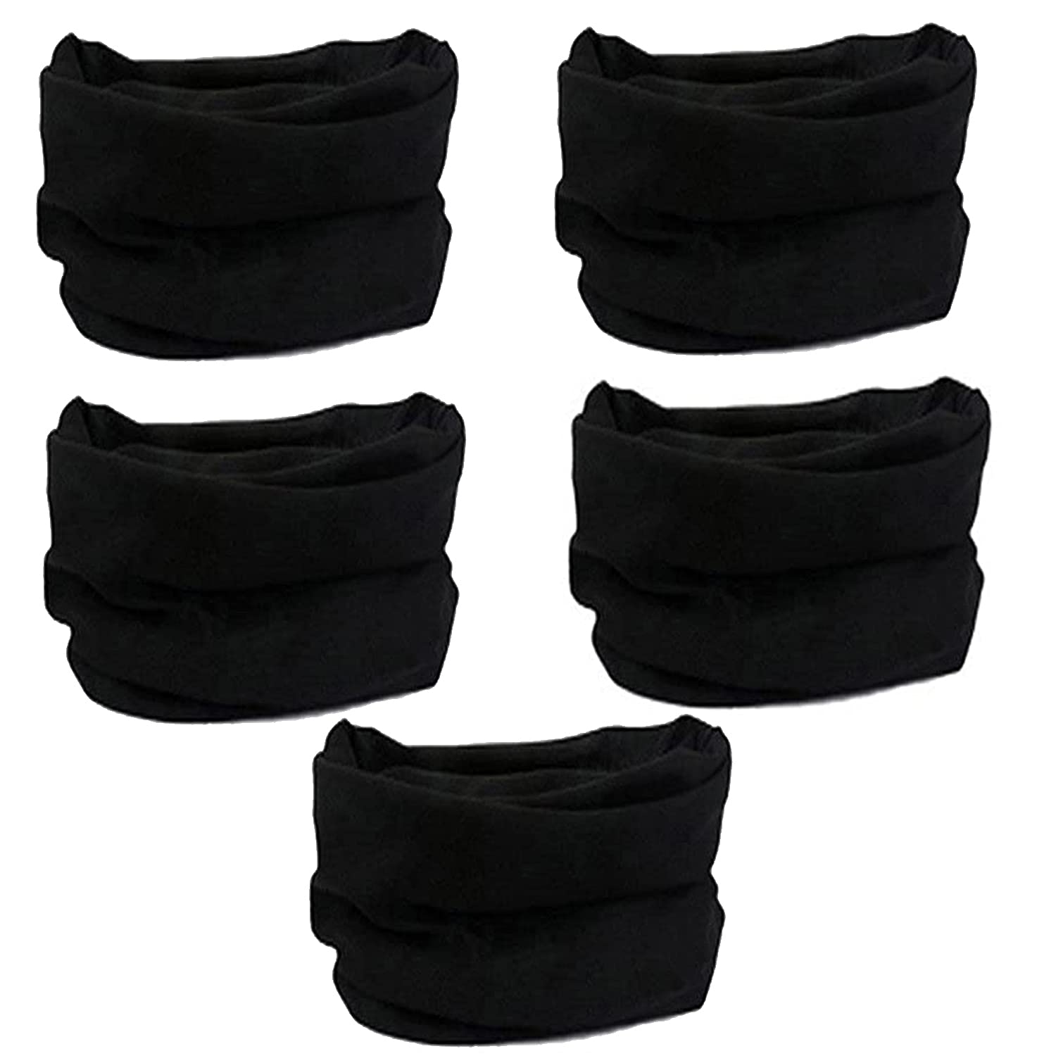 Mens Head Cover Band Bandana Stretch Hair Style Japanese 5 blk b-image-43