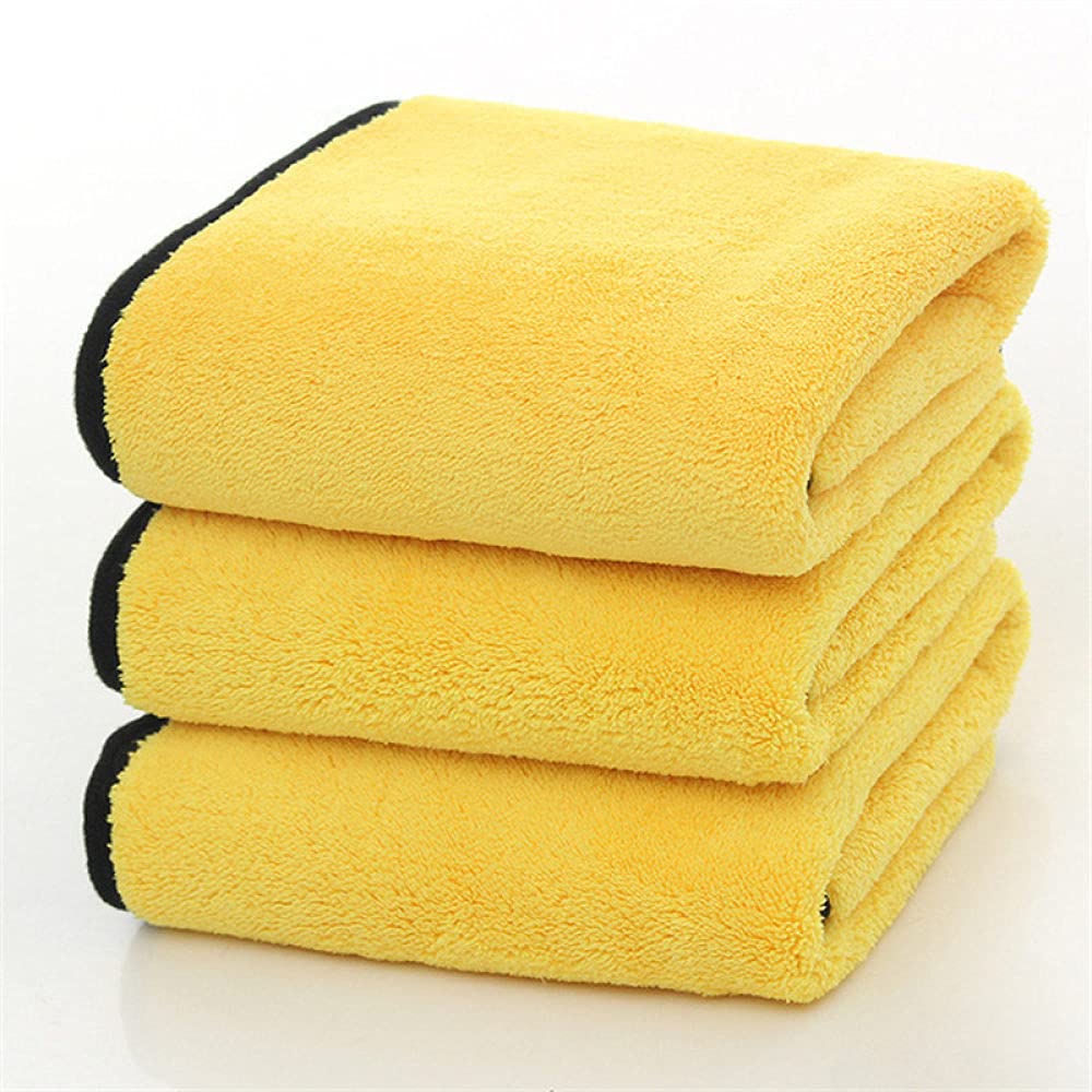 Asciugamano per lavaggio auto 10PCS/5PCS/3PCS Panni per la pulizia in microfibra spessi Forte assorbimento Asciugamani in microfibra non abrasivi per stracci per la pulizia della casa per auto,marron