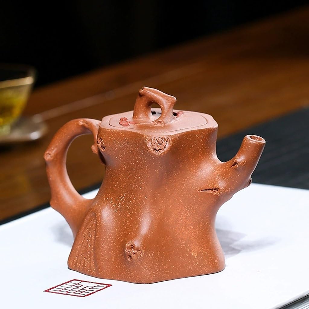 Tetera Infusiones Tetera De Arcilla Púrpura Hecha A Mano Con Pila Ciruelas Creativa For Hostelería Y Regalos, Juego Té Fino Teapot