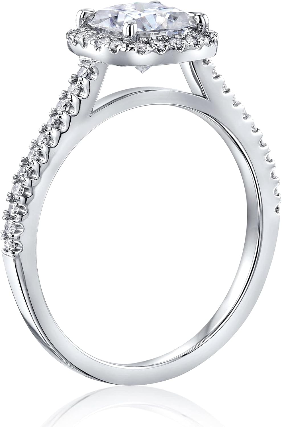 Kobelli Cushion Moissanite Floating Halo Ring - yellow-gold / 10.0 / Kobelli G-H