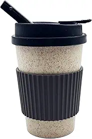 Conjunto De Narguilé Portátil, Acessórios Para Narguilé, Tampa De Silicone, Shisha Portátil Para Viagem, Mini Caneca Para Shisha Com Design De Xícara De Café (Cinza)