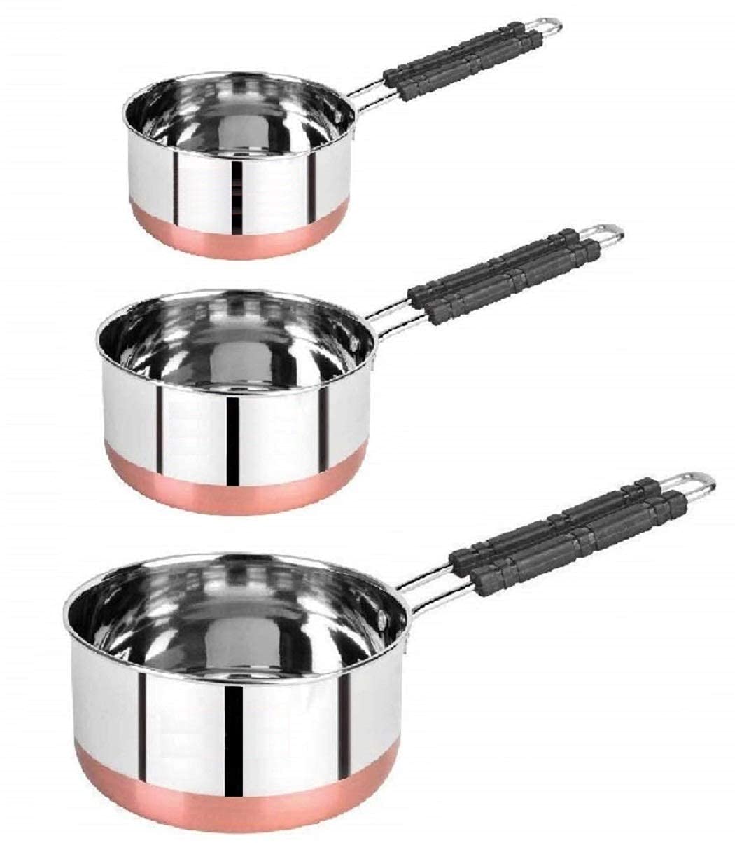 Stainless Steel Copper Sauce Pan - Perfect for Cooking -1