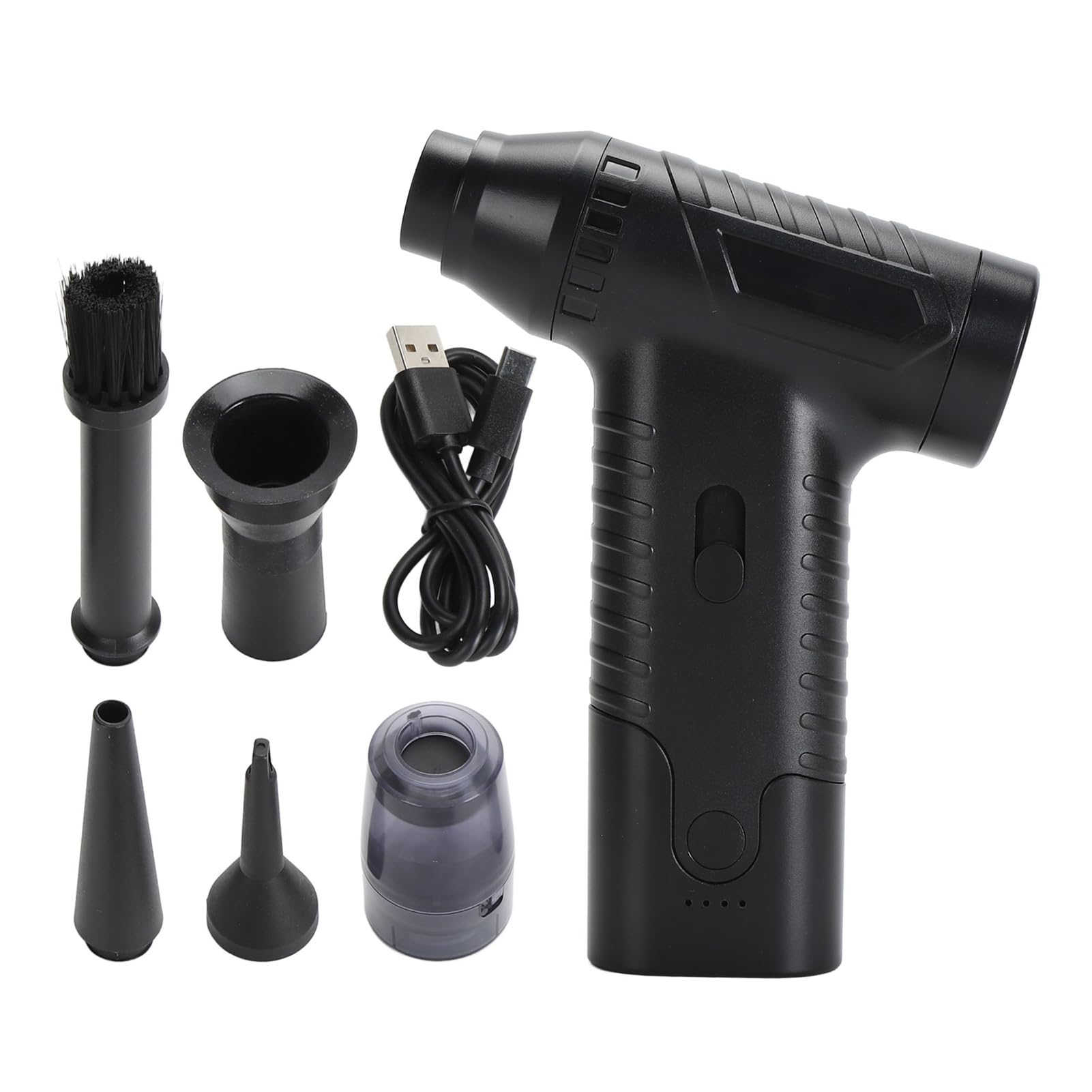 Zerodis Handheld Air Blower, Multifunctional Mini Cordless USB Charging Electric Air Duster Portable Dry Blower for Home Car Outdoor Sports,