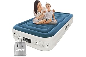 Twin Tent Air Mattress with Built-in Pump for Hassle-Free Camping and Home Comfort