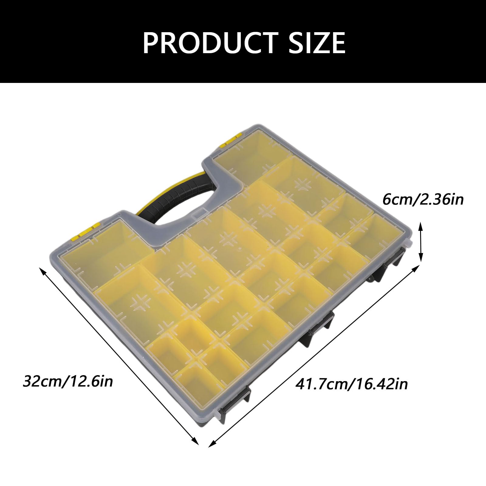 Cassetta portautensili portatile con tasche multiple e manici retrattili, facile da organizzare e trasportare strumenti e accessori, organizer per attrezzature