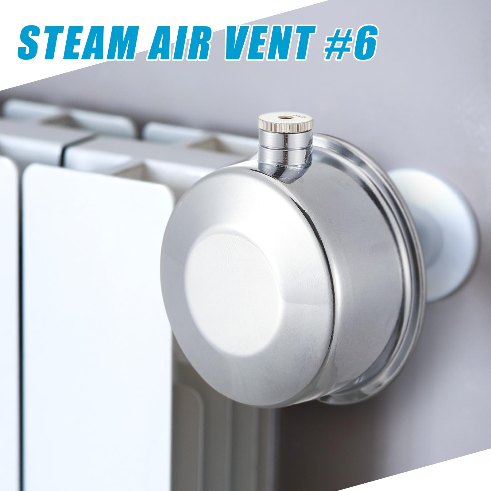 Snapklik.com : 6 Pack Steam Radiator Air Valve #6 1/8" Steam Air Vent ...