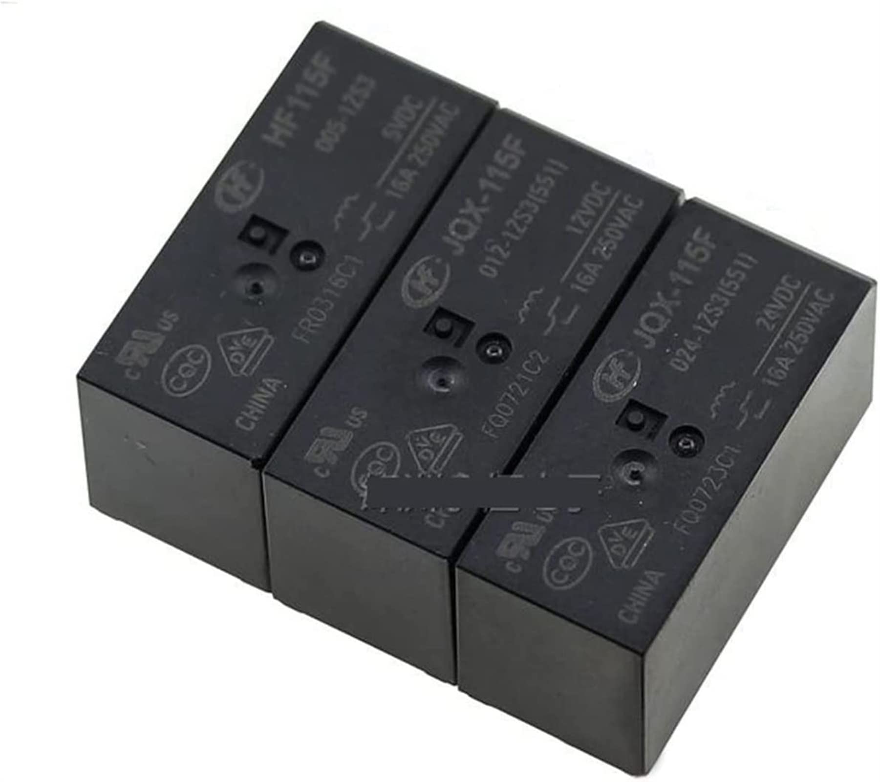 Relay 10PCS Power JQX-115F HF115F-005 012 024-1ZS1 1ZS3 12A 5/8PIN