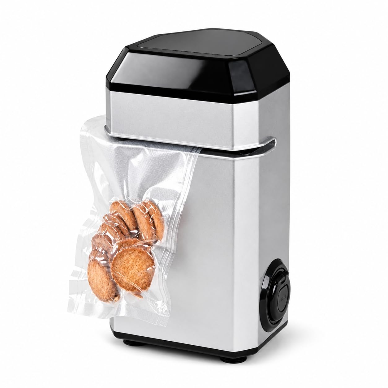KJZQXYX 60KPa Food Vacuum Sealer,Commercial Vertical Roller Sealing Machine, With External Tube And 5mm Seal, For Liquids, Vegetables
