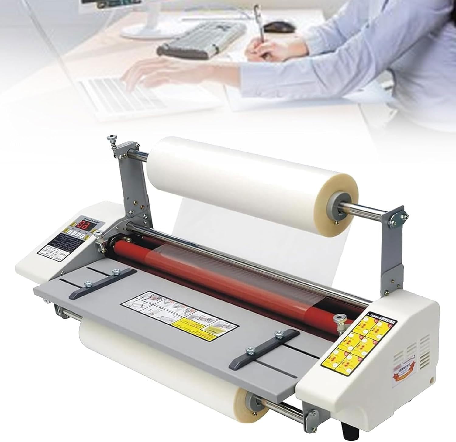 Plastificatrice A Caldo/Freddo Per Pellicole, Macchina Per Laminazione Fotografica Industriale E Commerciale, Laminazione Monofacciale E Bifacciale, Regolazione A Nove Velocità, Preriscaldamento Di 3