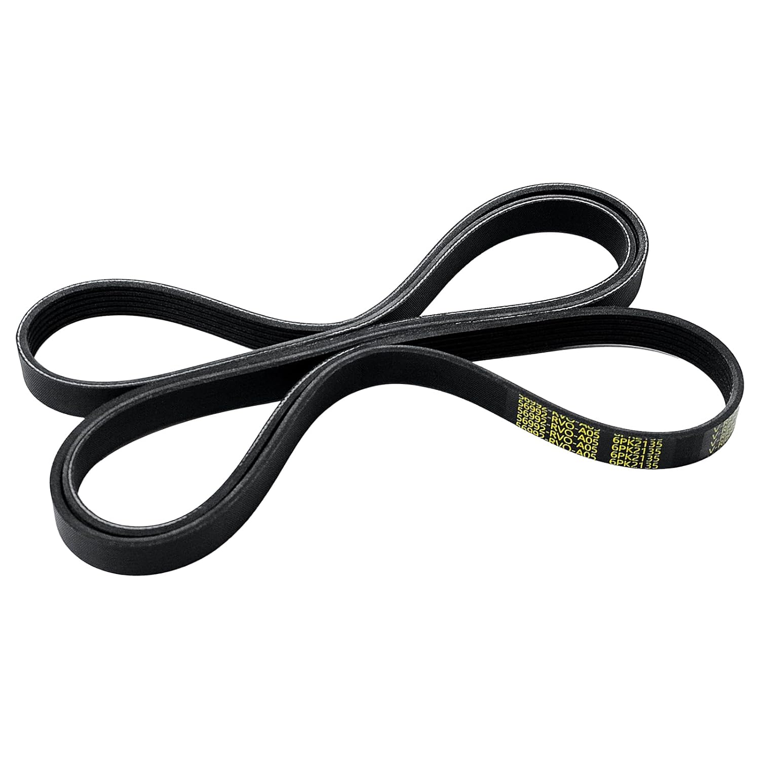 Serpentine Belt Compatible with Honda Accord/Odyssey/Pilot/Ridgeline, Acura MDX/ZDX/RL/TL – Fits 3.0L 3.5L 3.7L V6, EPDM Engine Drive Belt Replace 56992-RV0-A01 56992-RV0-A05 6PK2135