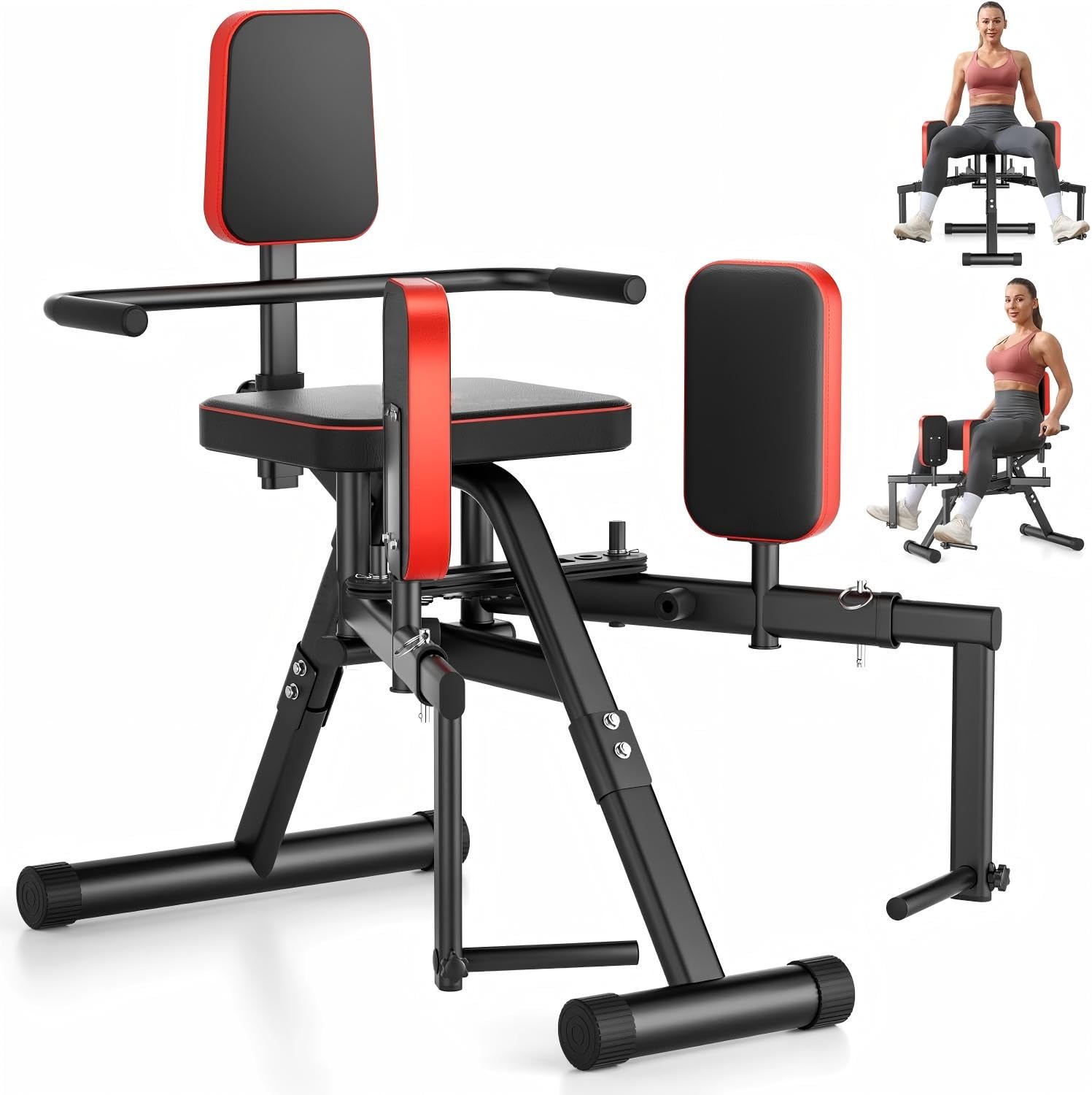 Macchina 2 In 1 Per Adduttori E Abduttori Dell'anca, , Attrezzo Per I Glutei E Allenamento Delle Cosce Con 12 Livelli Di Resistenza