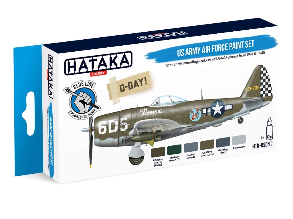 Hataka Hobby Hataka Us Army Air Force Paint Set # Bs04.2