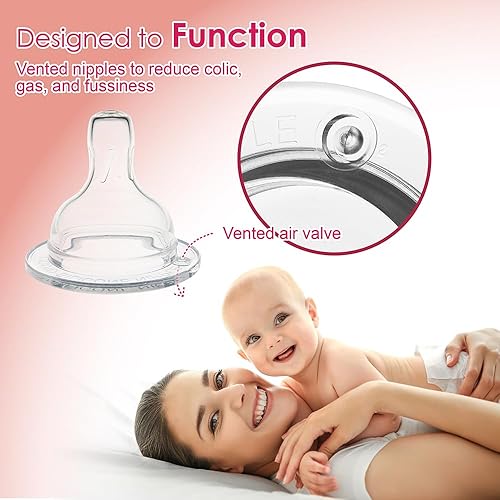 Miniatura 3 de Nenesupply Colección de biberones de alimentación y almacenamiento para Spectra S1 S2 Motif Luna extractores de leche 2 piezas 9oz 9.5 fl oz con