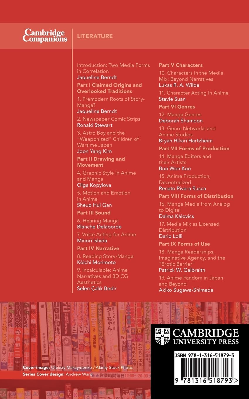 The Cambridge Companion to Manga and Anime