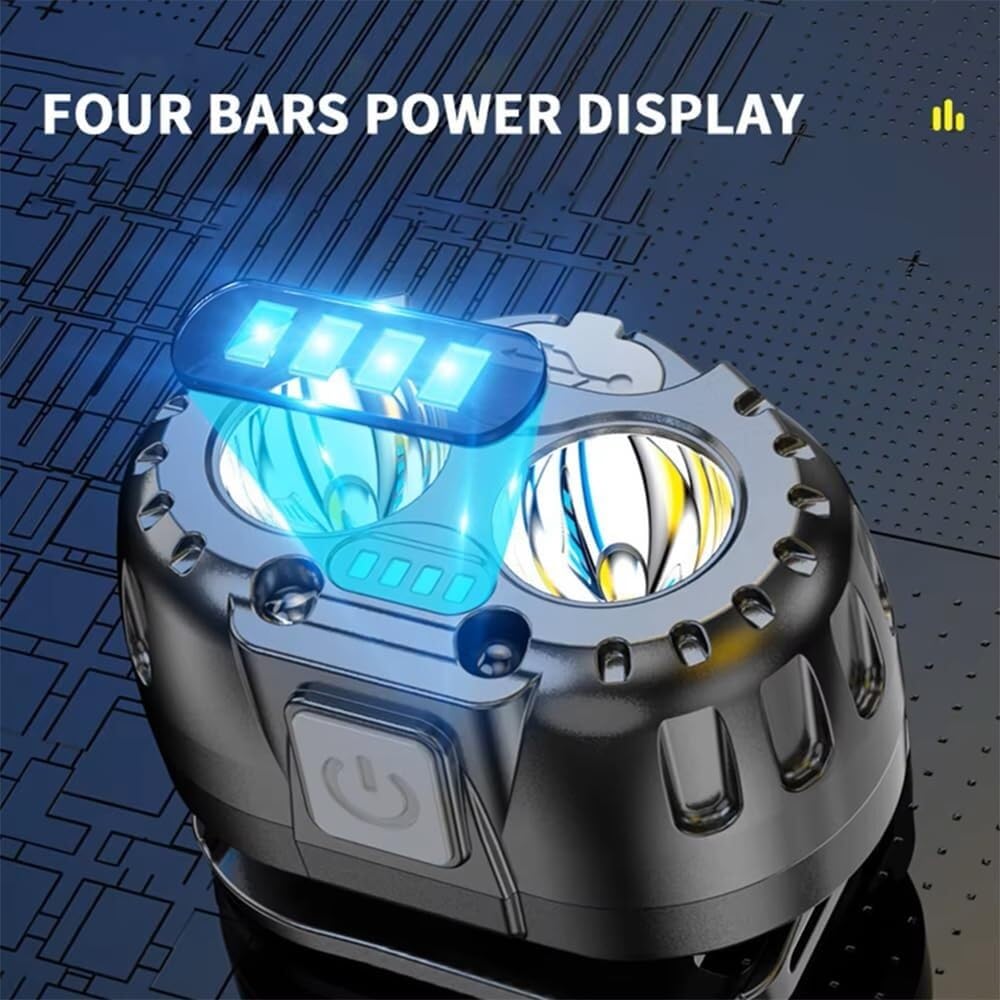 Lampe Frontale Rechargeable à capteur, Lampe Torche LED, Lampe Frontale USB, idéale for la pêche ou Le Camping