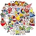 Cool Stickers, Cute Stickers for Water Bottles,100 Pcs Vinyl Waterproof Stickers for Teens, Guitar,for Laptop, Travel Case, Car, Skateboard, Motorcycle, Bicycle Decal Graffiti Patches (100pcs)