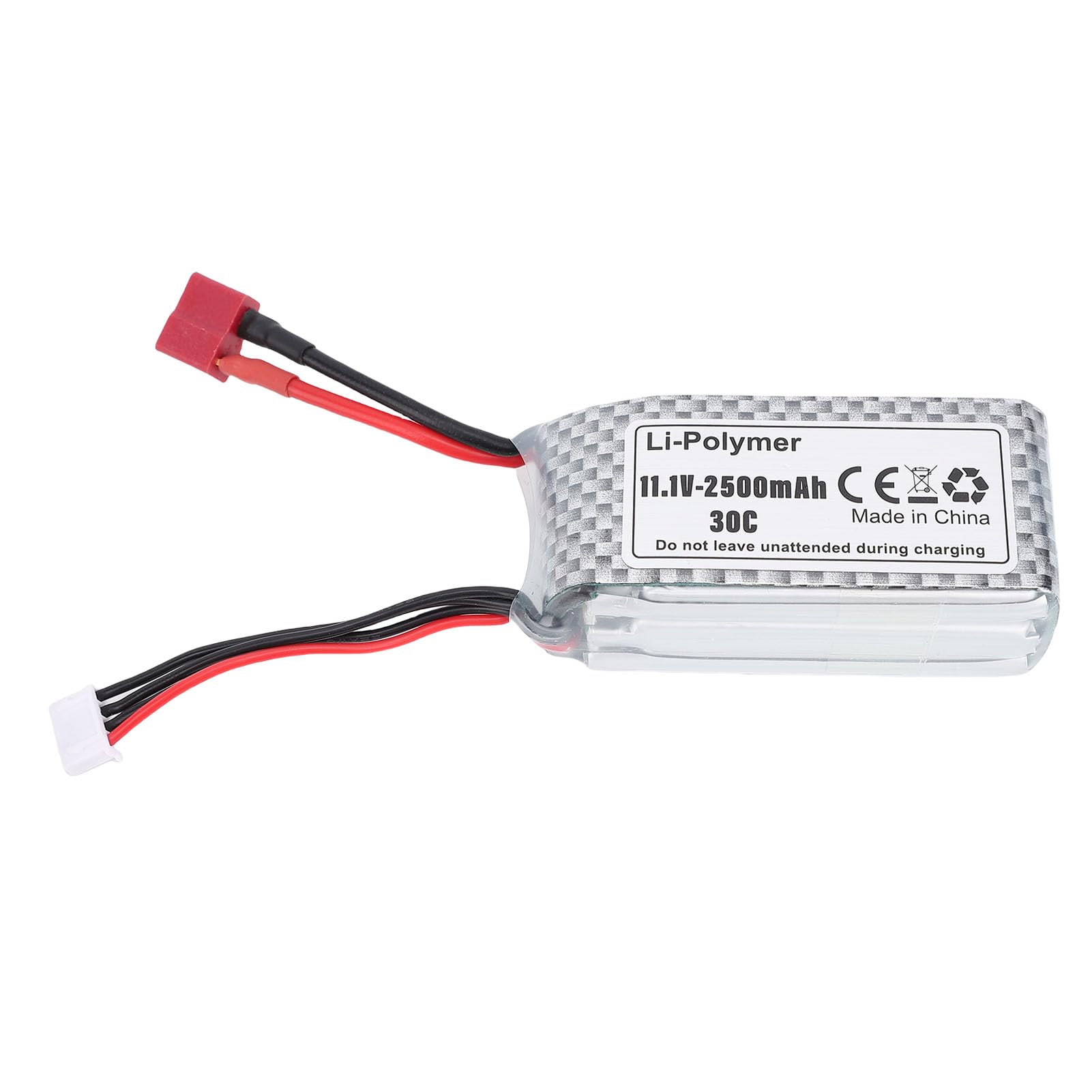 Generic Batterie de Bateau RC Rechargeable 2500MAh Haute Puissance 3S pour Bateaux Télécommandés Course Escalade Li-ION 11.1V pour Les Passionnés