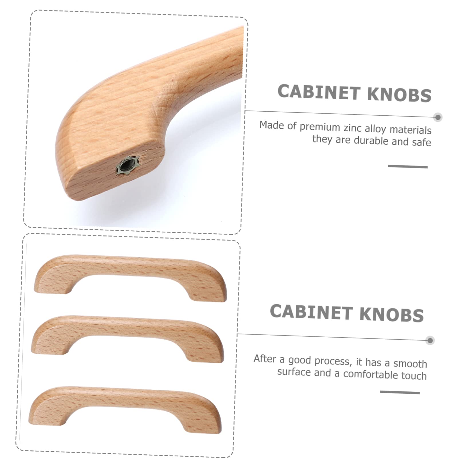 ORFOFE 6 Pomelli per Mobili in Legno, Interasse 96mm, Marrone, Facili da Installare, per Cassetti e Credenze, Stile Rustico