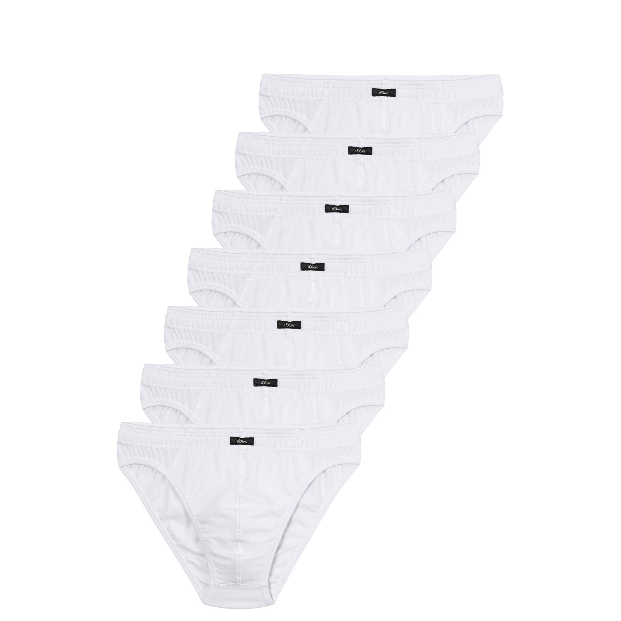 s.Oliver Men's Underwear (Pack of 7), White, L