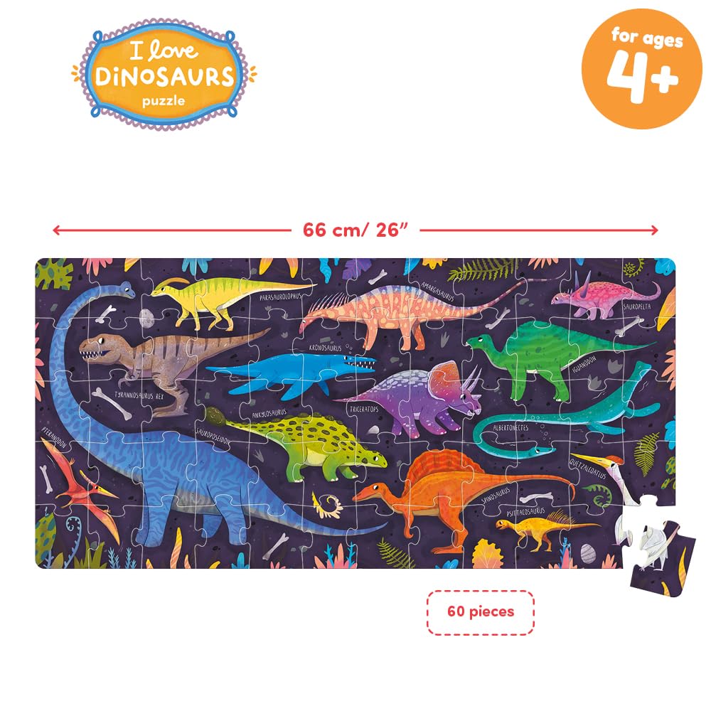 I Love Dinosaurs Puzzle 4+ Floor Puzzle - Image 3
