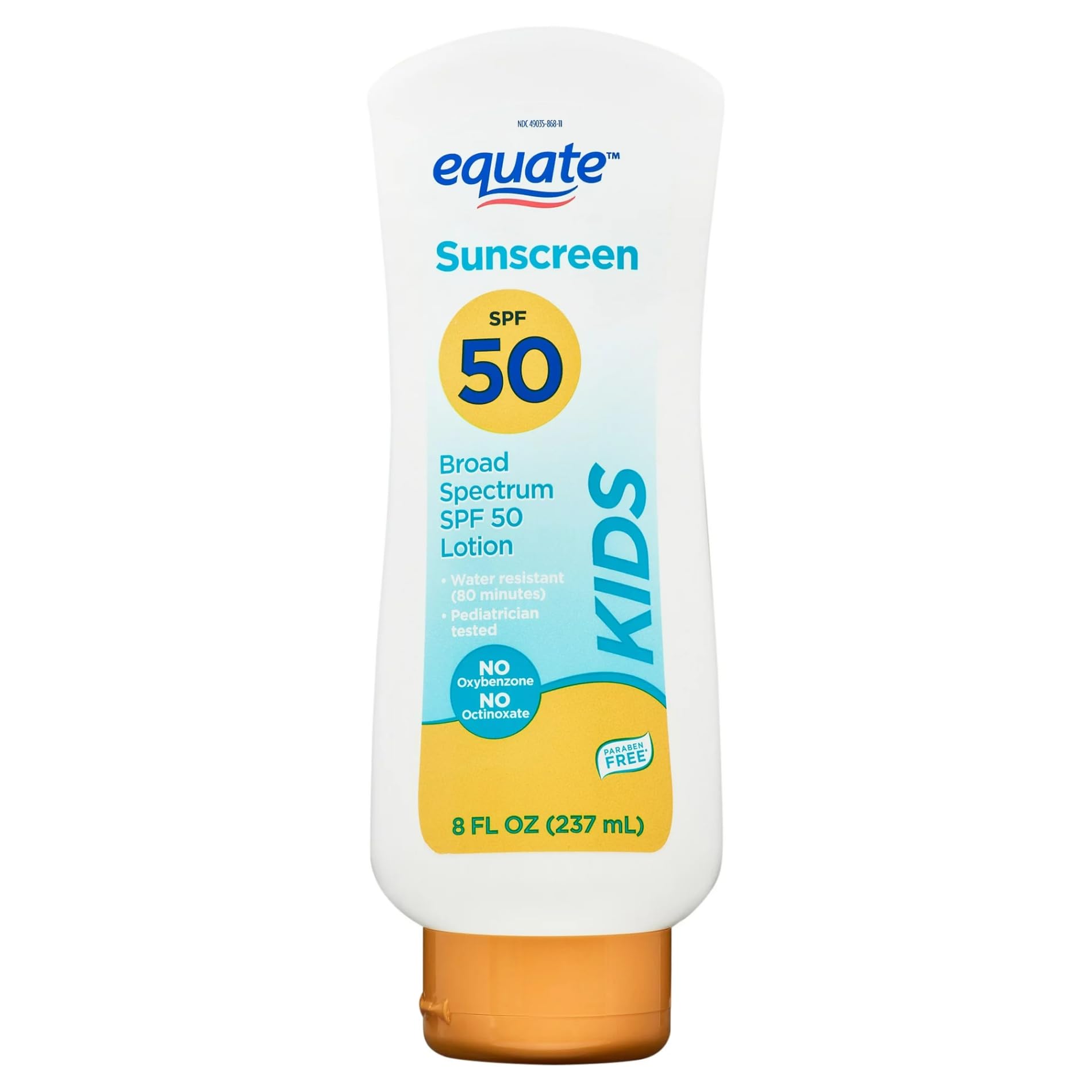Generic Equate Sunscreen Equate Kids Broad Spectrum Sunscreen Lotion, SPF 50, 8 fl oz