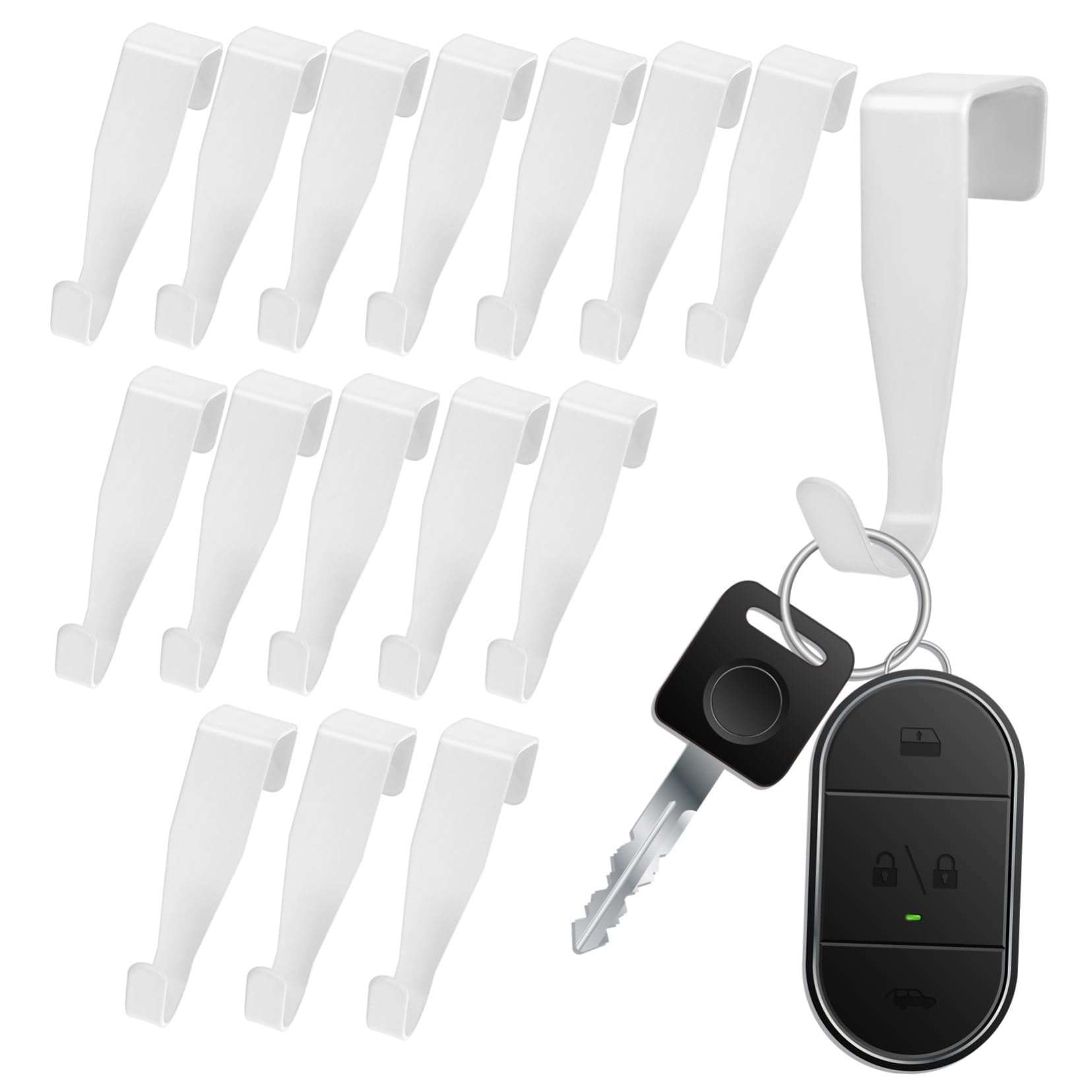 VILLCASE Decorative Over The Door Hooks 16 Pack Heavy Duty for Towels Coats Wreaths Kitchen Bathroom